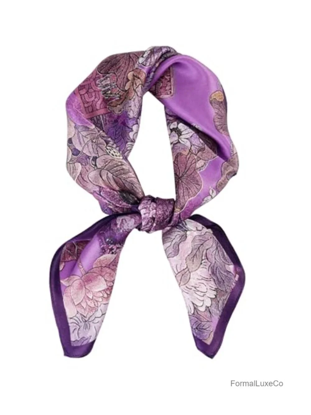 100% Pure Mulberry Silk Square Scarf Lightweight Neckerchief for Women Gift